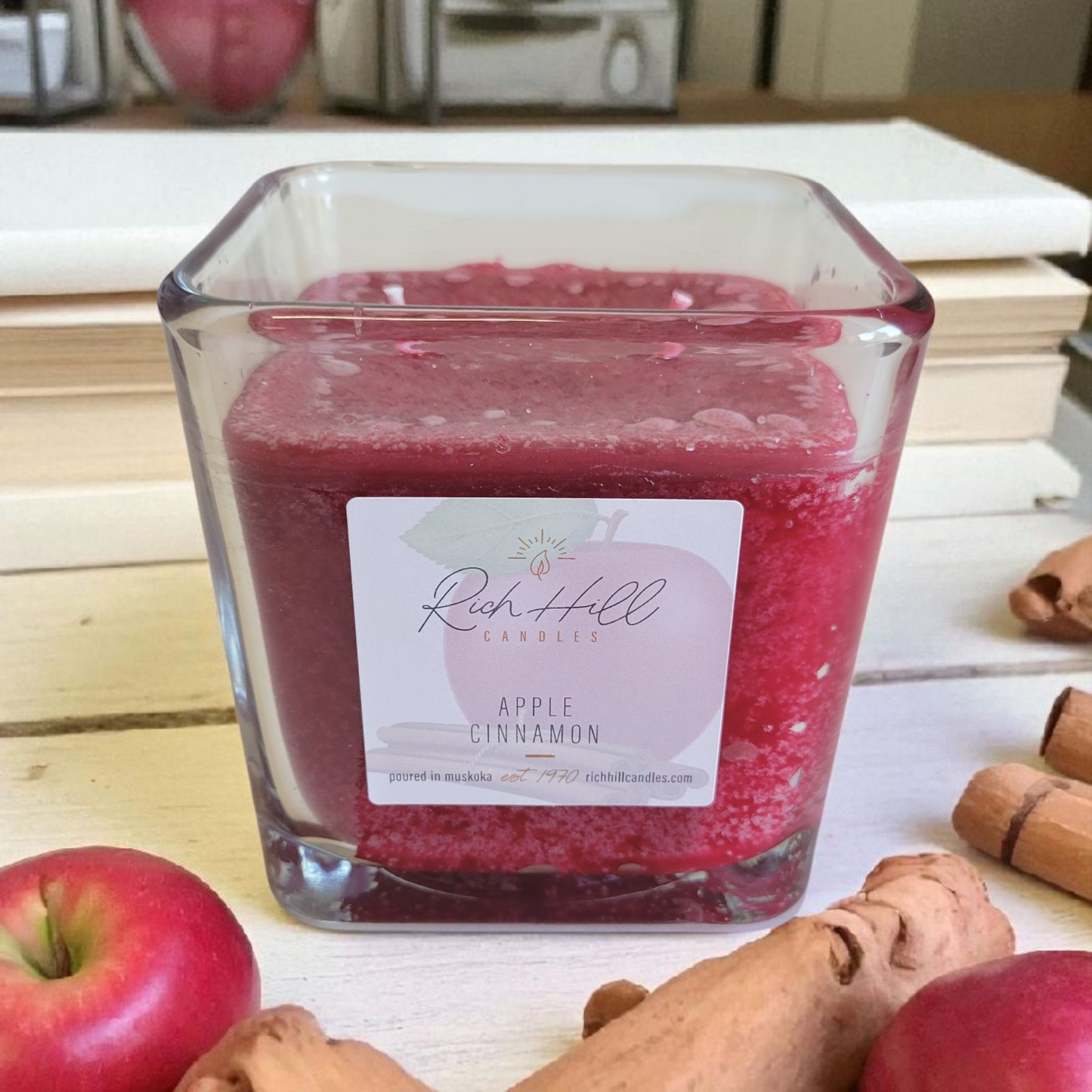 Apple Cinnamon Scented jar candle