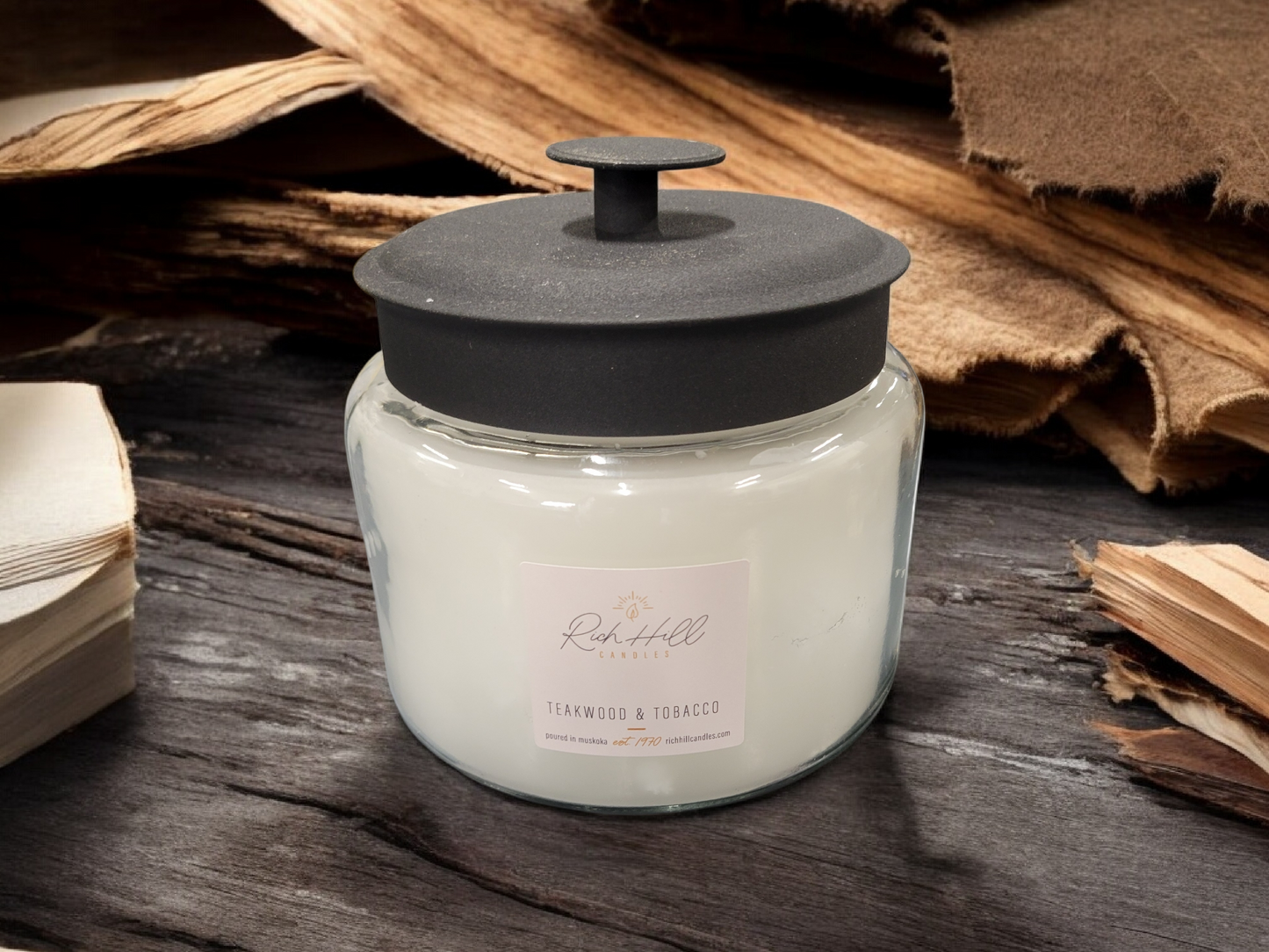 Teakwood & T#bacco Scented Jars