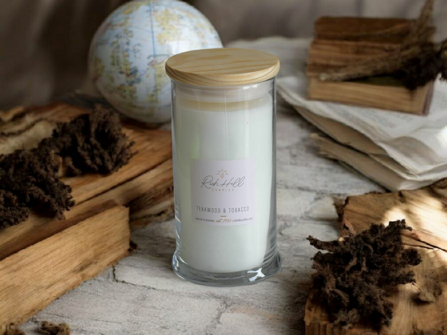Teakwood & T#bacco Scented Jars