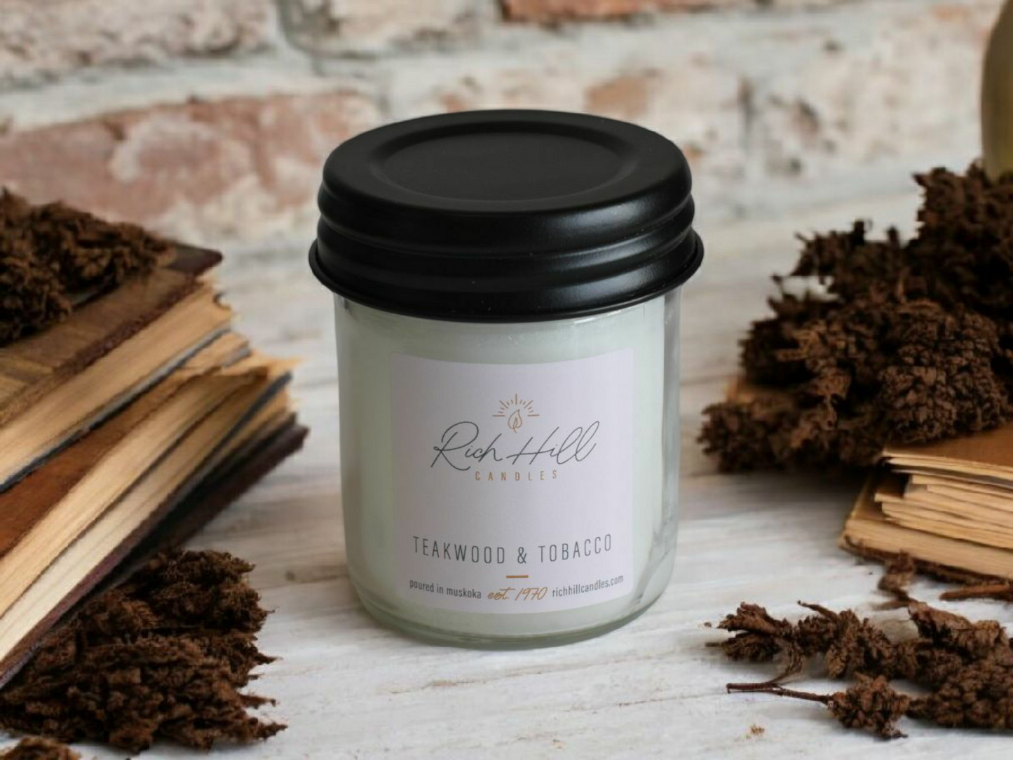 Teakwood & T#bacco Scented Jars