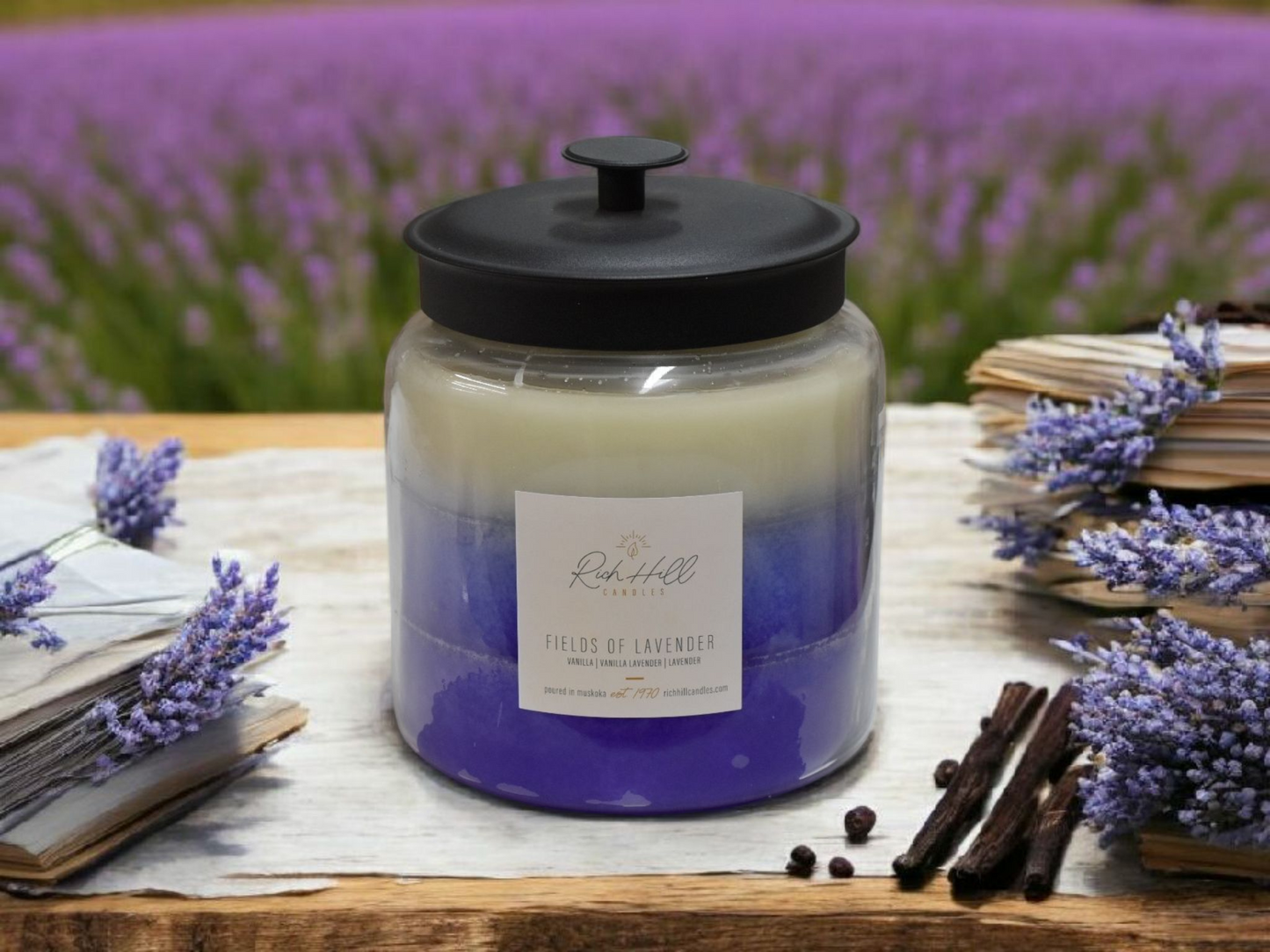 Fields of Lavender Triple Layer Jars