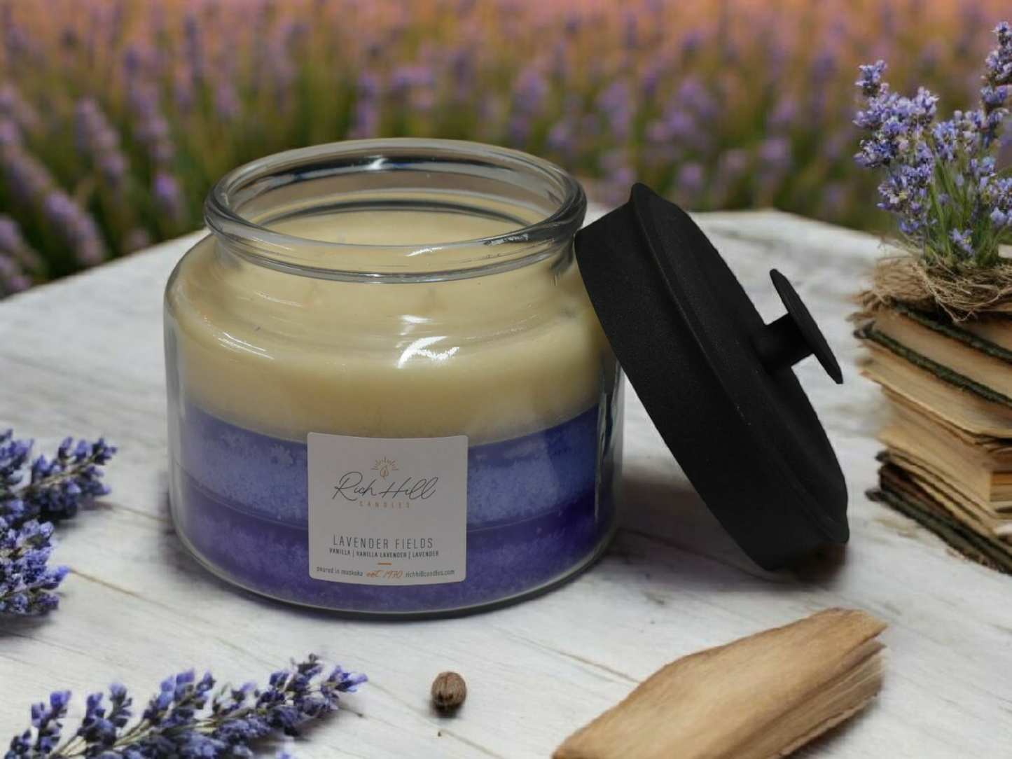 Fields of Lavender Triple Layer Jars