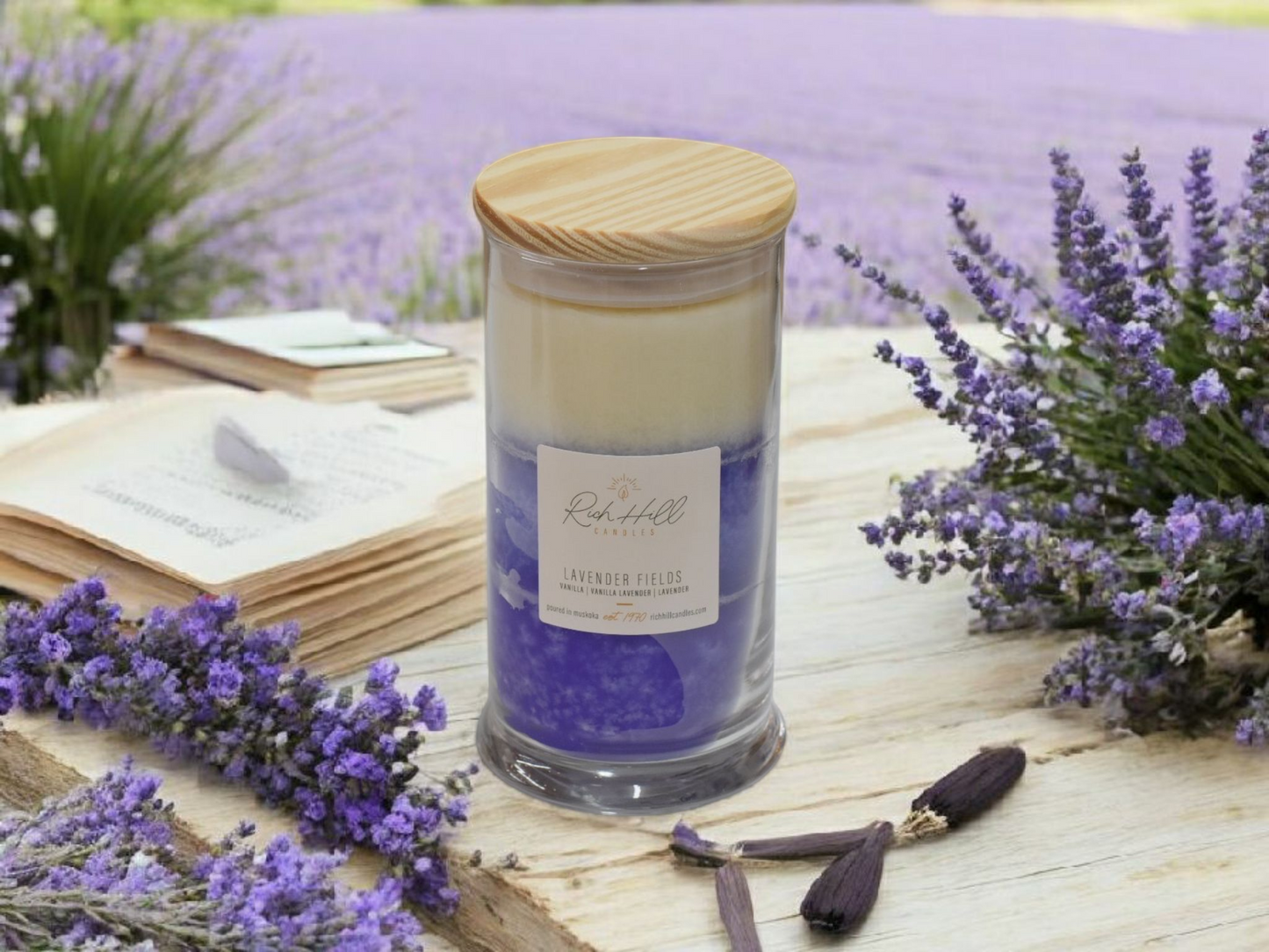 Fields of Lavender Triple Layer Jars