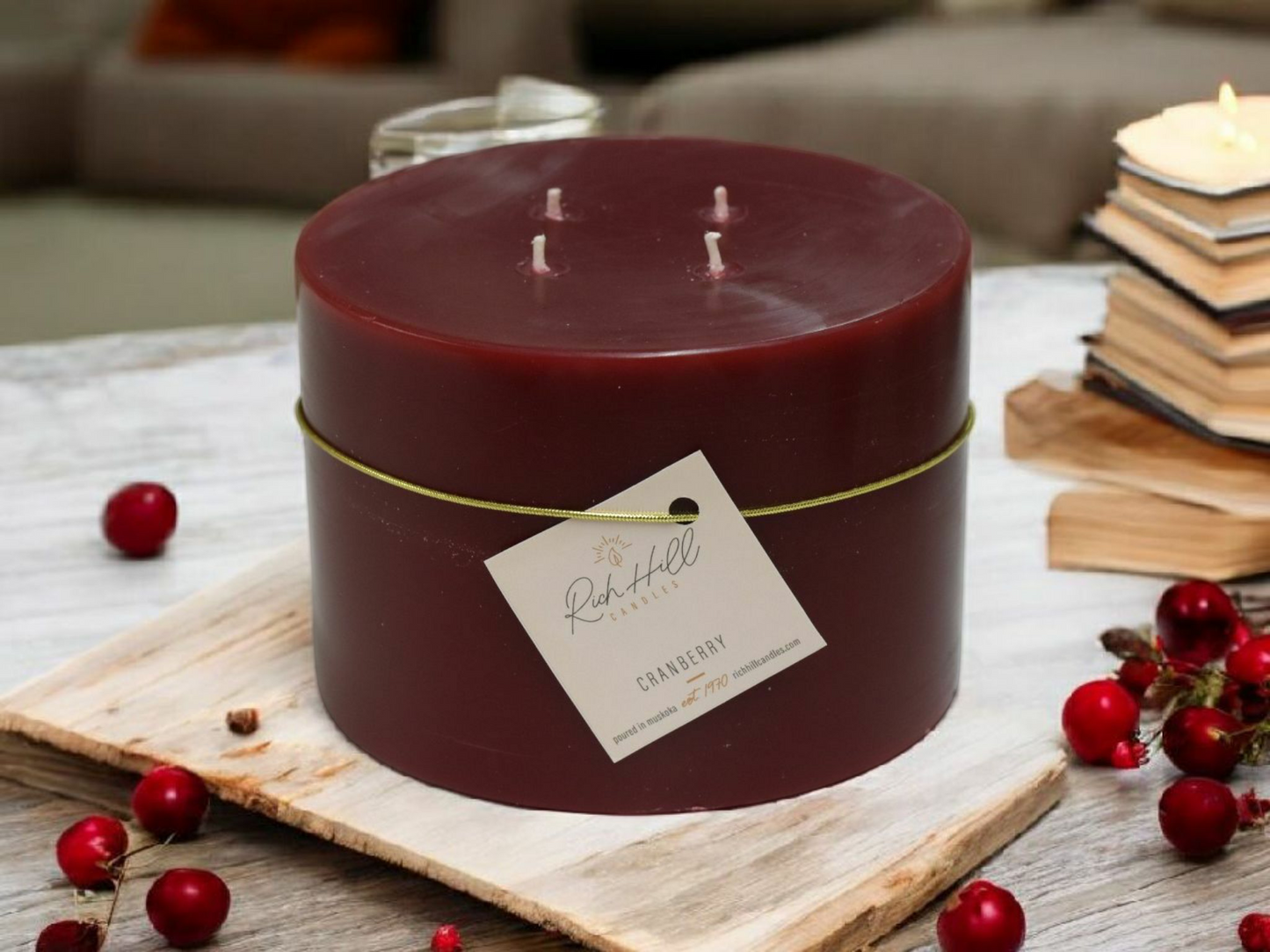 Cranberry Scented Pillars