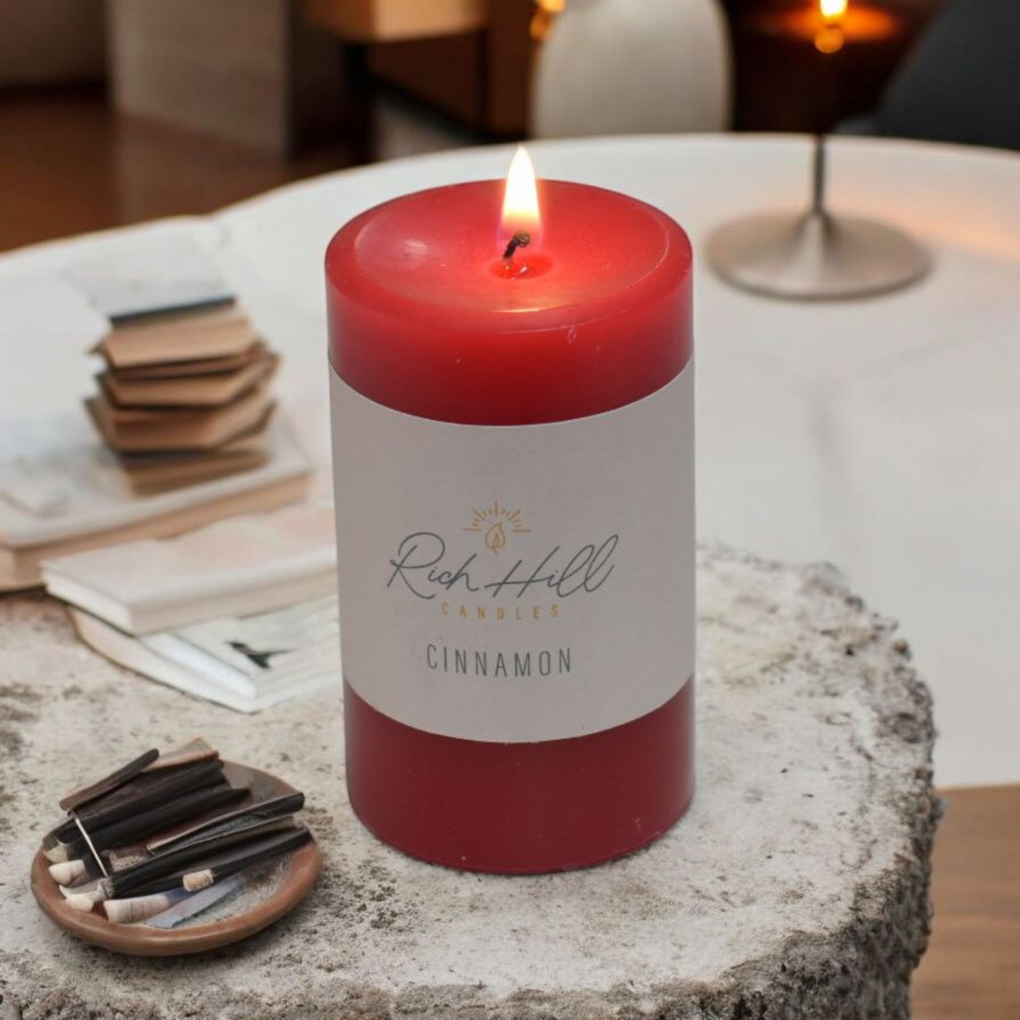 Cinnamon Snaps Scented Pillars