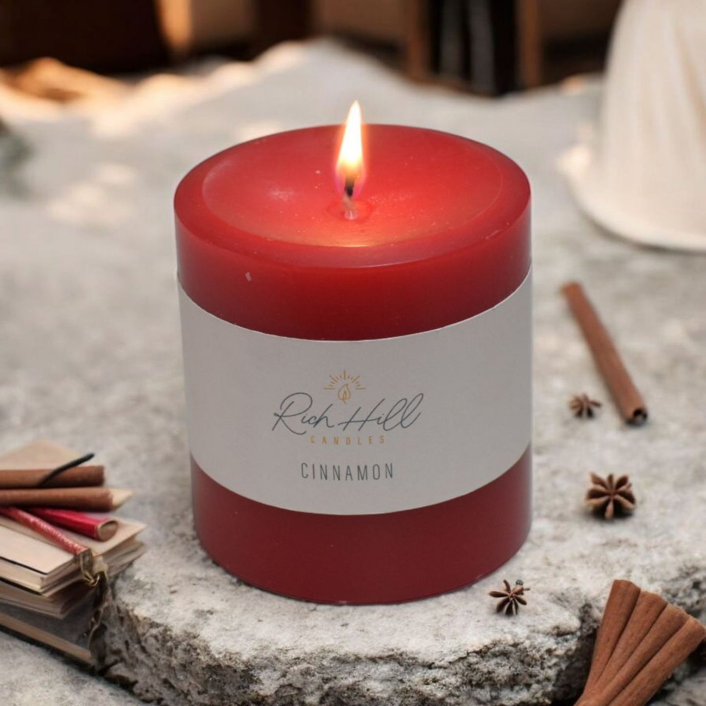 Cinnamon Snaps Scented Pillars