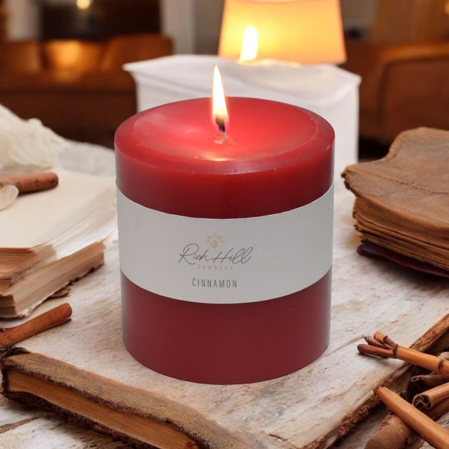 Cinnamon Snaps Scented Pillars