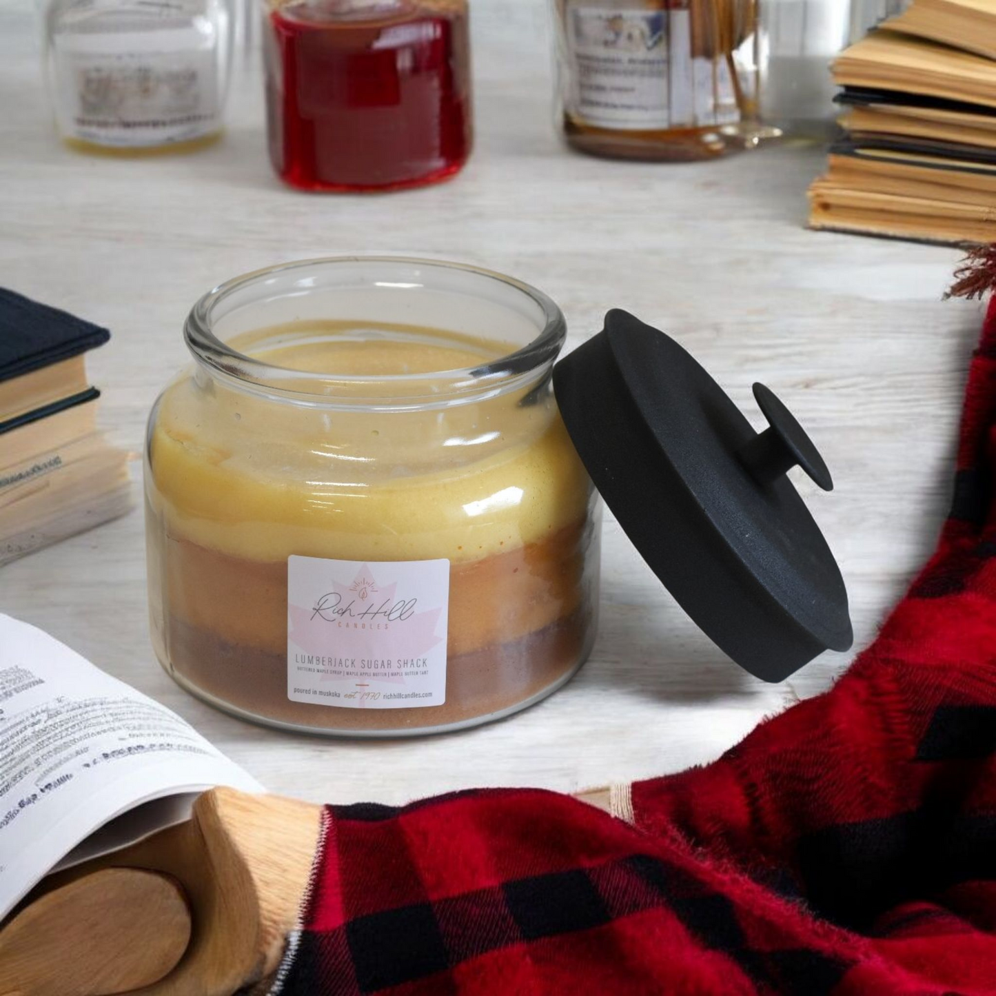 Lumberjack Sugar Shack 3 Layered Scented Jars