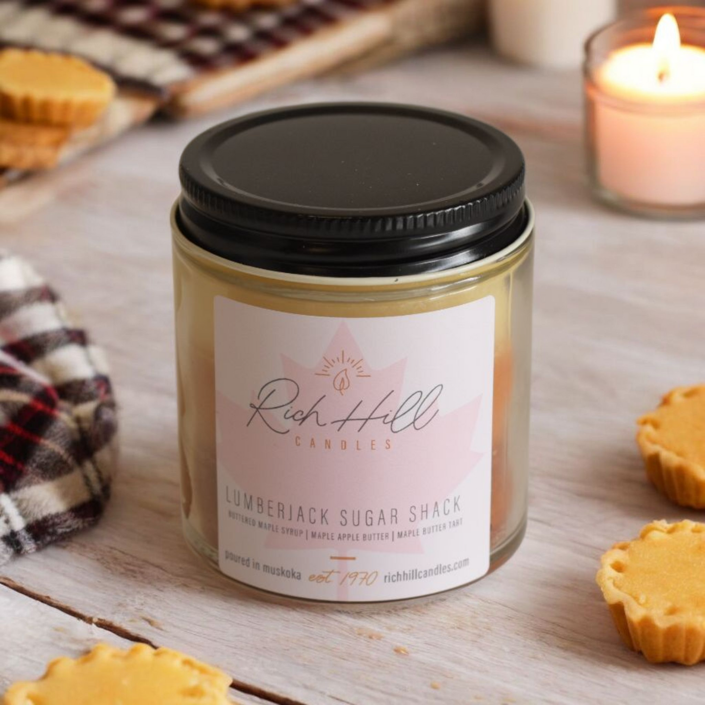 Lumberjack Sugar Shack 3 Layered Scented Jars
