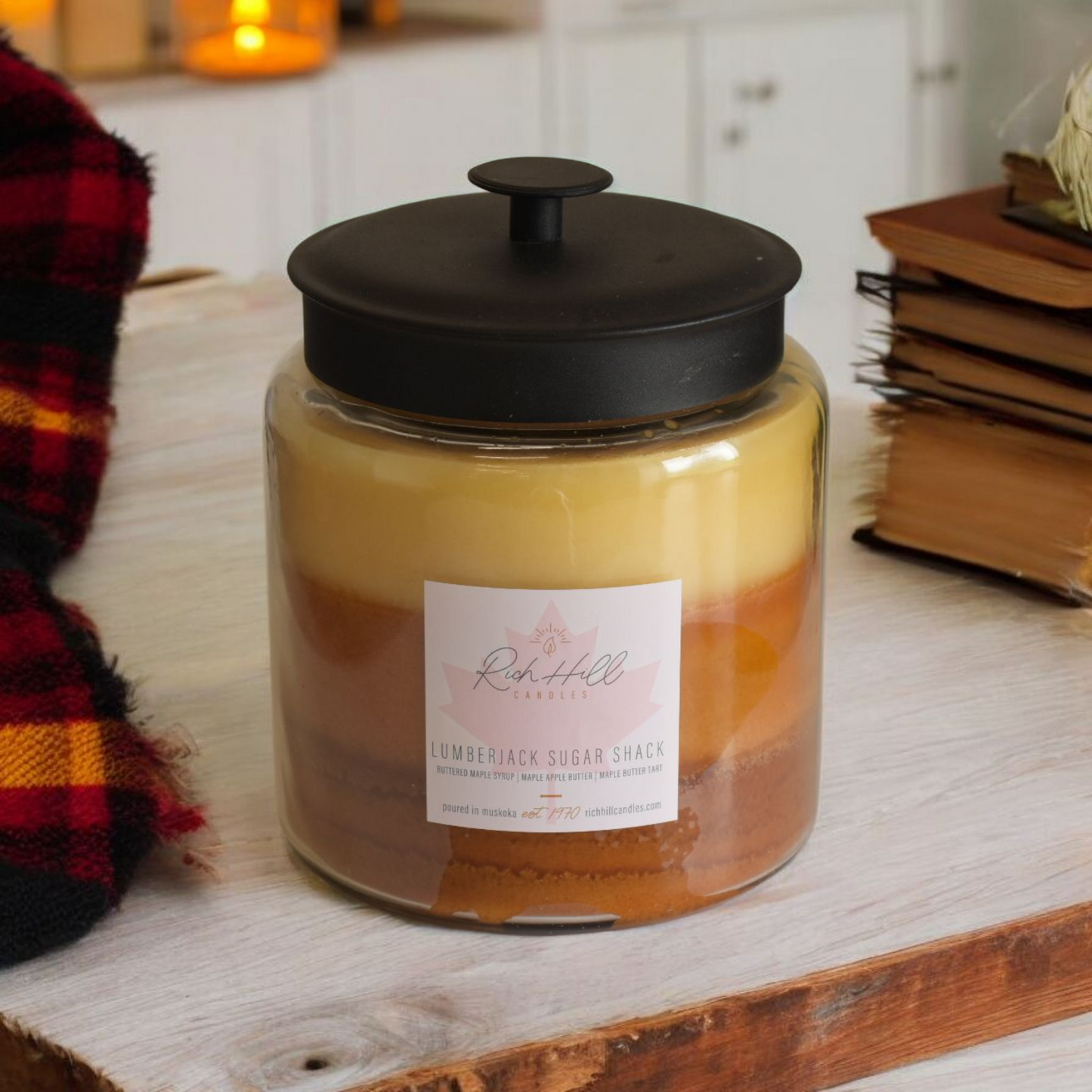 Lumberjack Sugar Shack 3 Layered Scented Jars