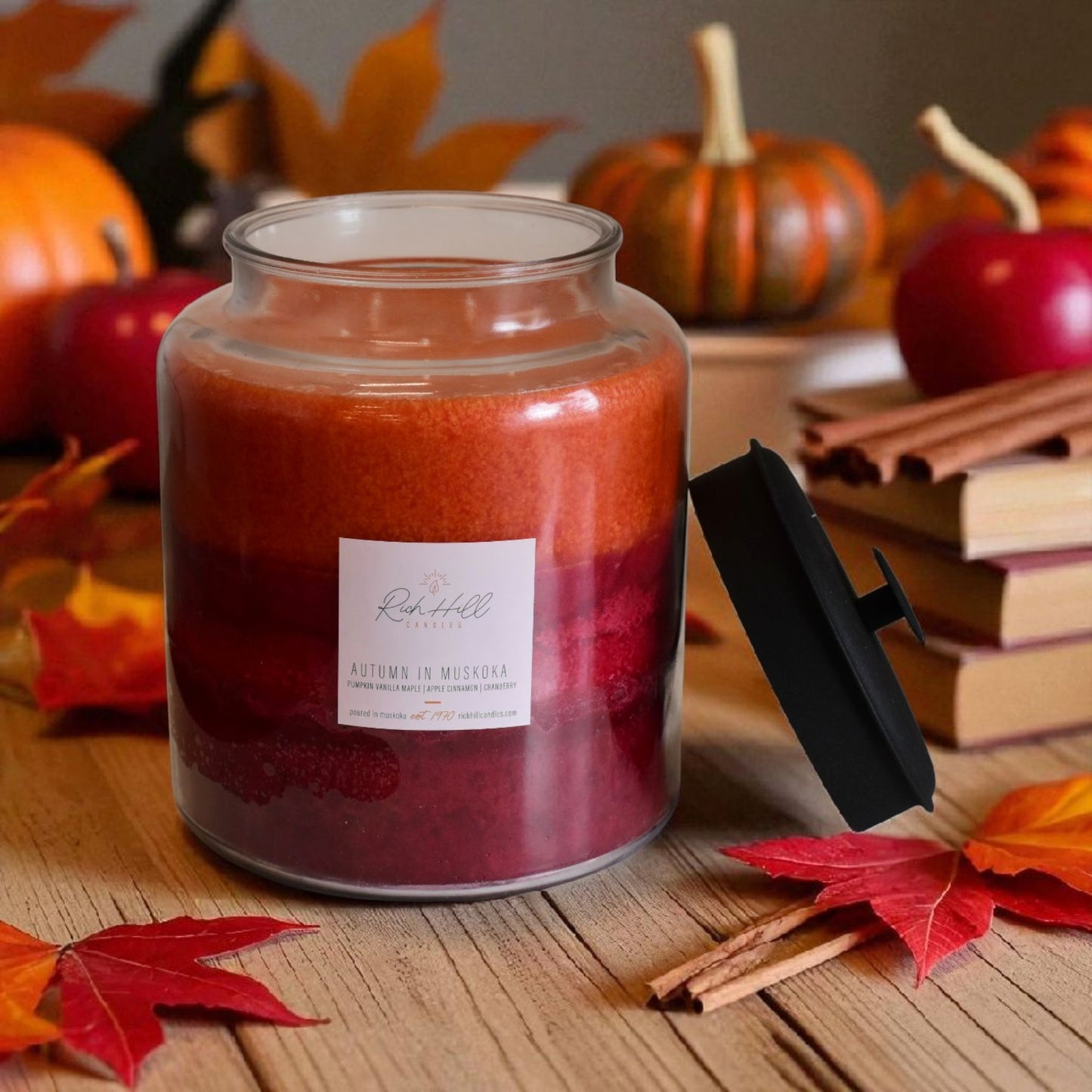 Autumn In Muskoka 3 Layered Scented Jars