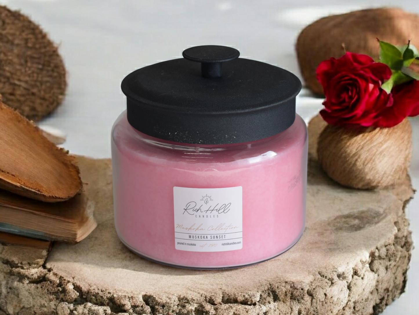 Muskoka Sunset scented jar candles