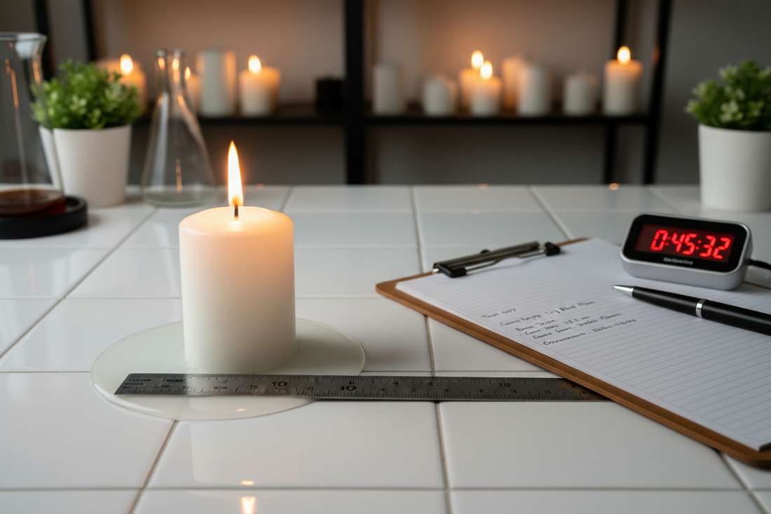 How We Test Our Candles So They Burn All the Way to the Bottom