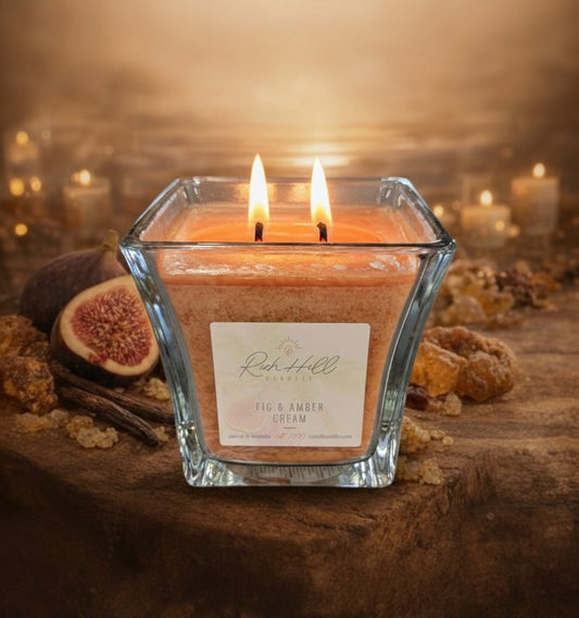 Fig & Amber Cream Scented Jar Candles