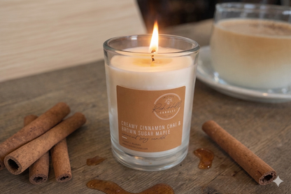 Creamy Cinnamon Chai & Brown Sugar MapleScented Coconut Soy Jars