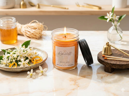 Neroli Kiss scented jar candles