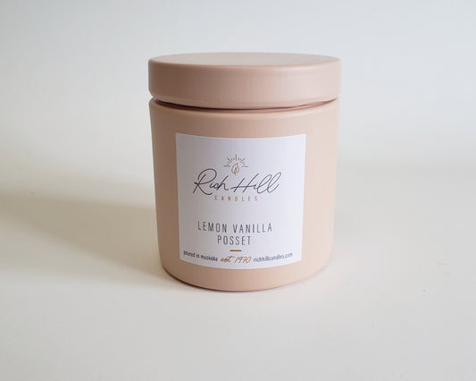 Lemon Vanilla Posset Scented Jar Candle