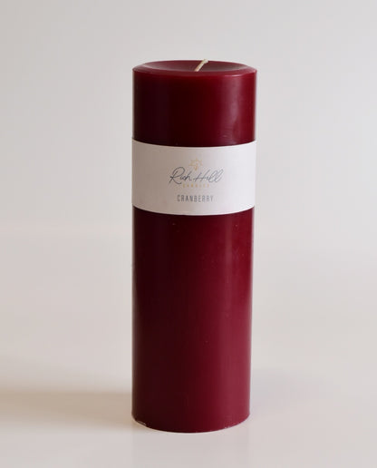 Cranberry Scented Pillars