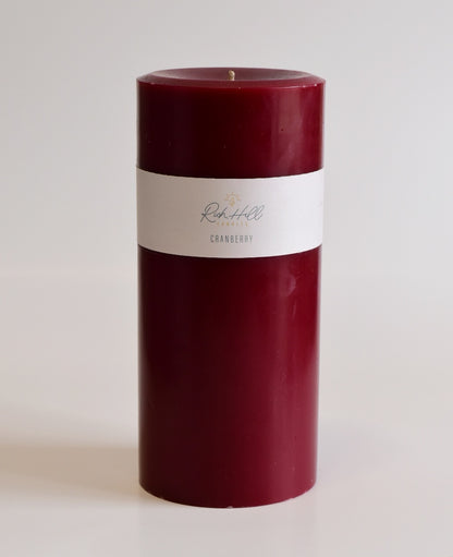Cranberry Scented Pillars