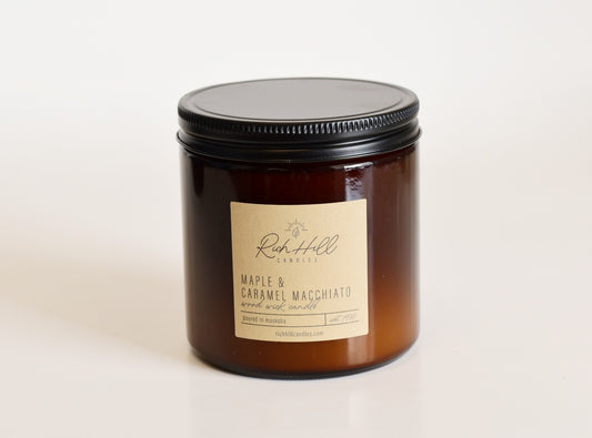 Maple & Caramel Macchiato Scented Wood Wick Jars