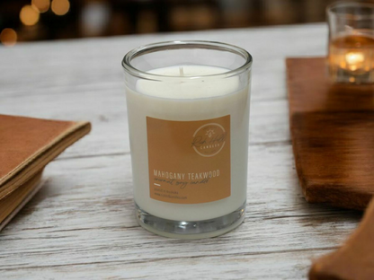 Mahogany & Teakwood Scented Coconut Soy Jars