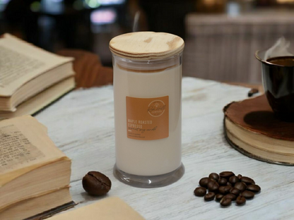 Maple Roasted Espresso Scented Coconut Soy Jars