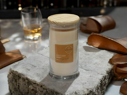 Spiced Cedar Brandy Scented Coconut Soy Jars