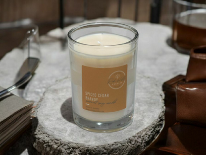 Spiced Cedar Brandy Scented Coconut Soy Jars