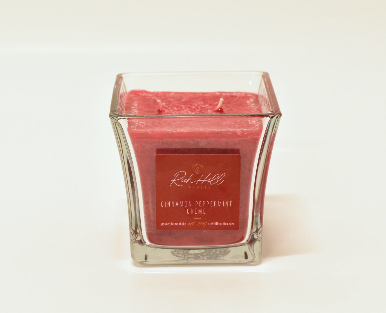 Cinnamon Peppermint Creme scented jar candles