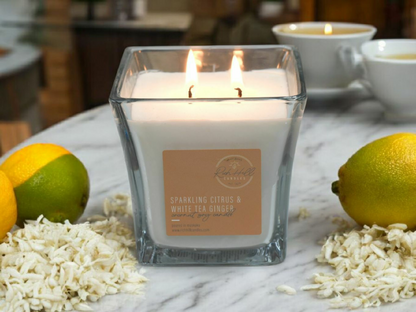 Sparkling Citrus & White Tea Ginger Scented Coconut Soy Jars