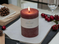 Cranberry Scented Rustic Pillars