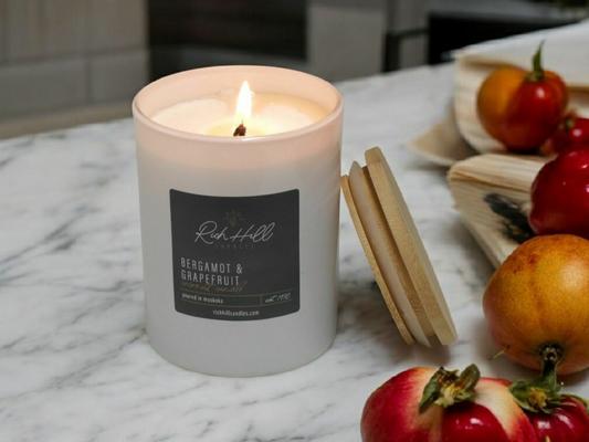 Bergamot & Grapefruit, Coconut Wax Scented Jar Candles