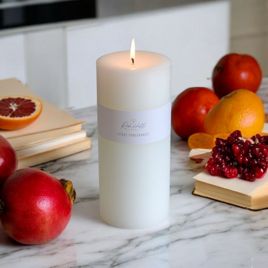 Citrus & Pomegranate Scented Pillars