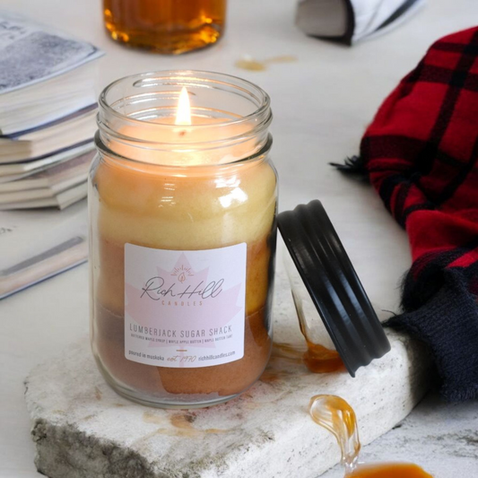 Lumberjack Sugar Shack 3 Layered Scented Jars