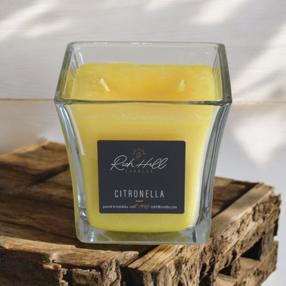 Citronella scented jar candles