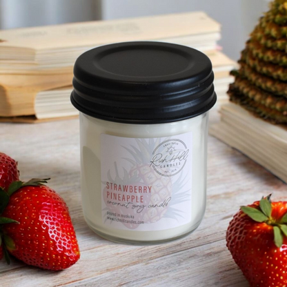 Strawberry Pineapple Scented Coconut Soy Jars