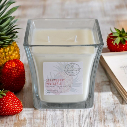 Strawberry Pineapple Scented Coconut Soy Jars