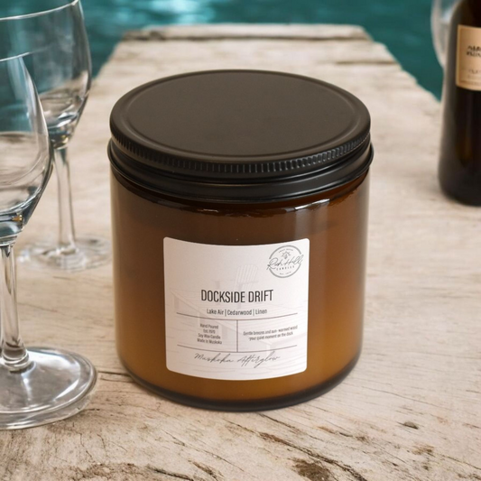 Dockside Drift Muskoka Afterglow soy scented Jars