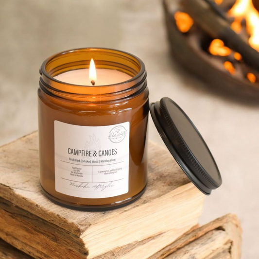 Campfire & Canoes Muskoka Afterglow soy scented Jars