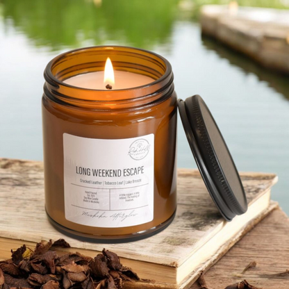 Long Weekend Escape Muskoka Afterglow soy scented Jars
