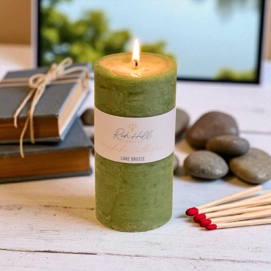 Lake Breeze Scented Rustic Pillars