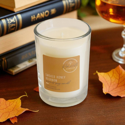 Smoked Honey Bourbon Scented Coconut Soy Jars