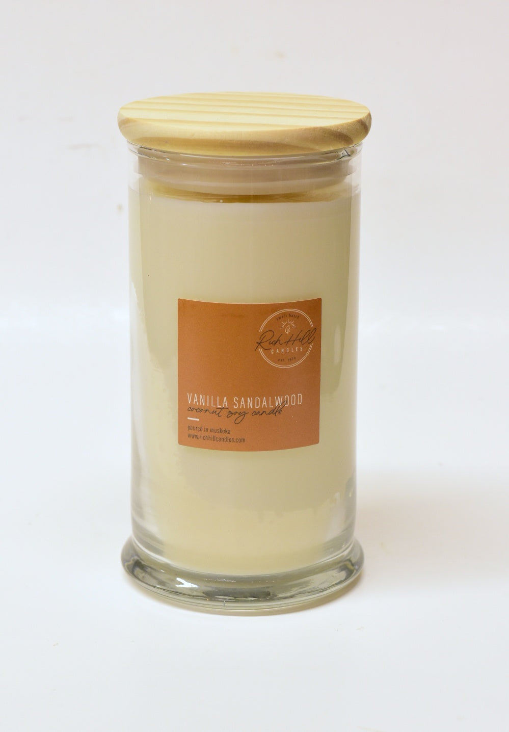 Vanilla Sandalwood Scent Coconut Soy Jars