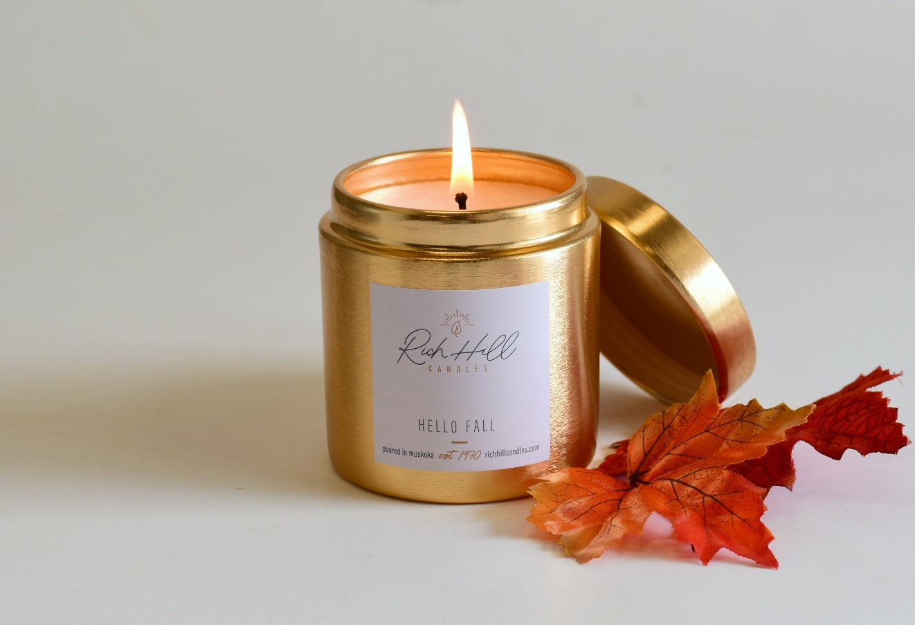 Hello Fall Scented Jar Candle