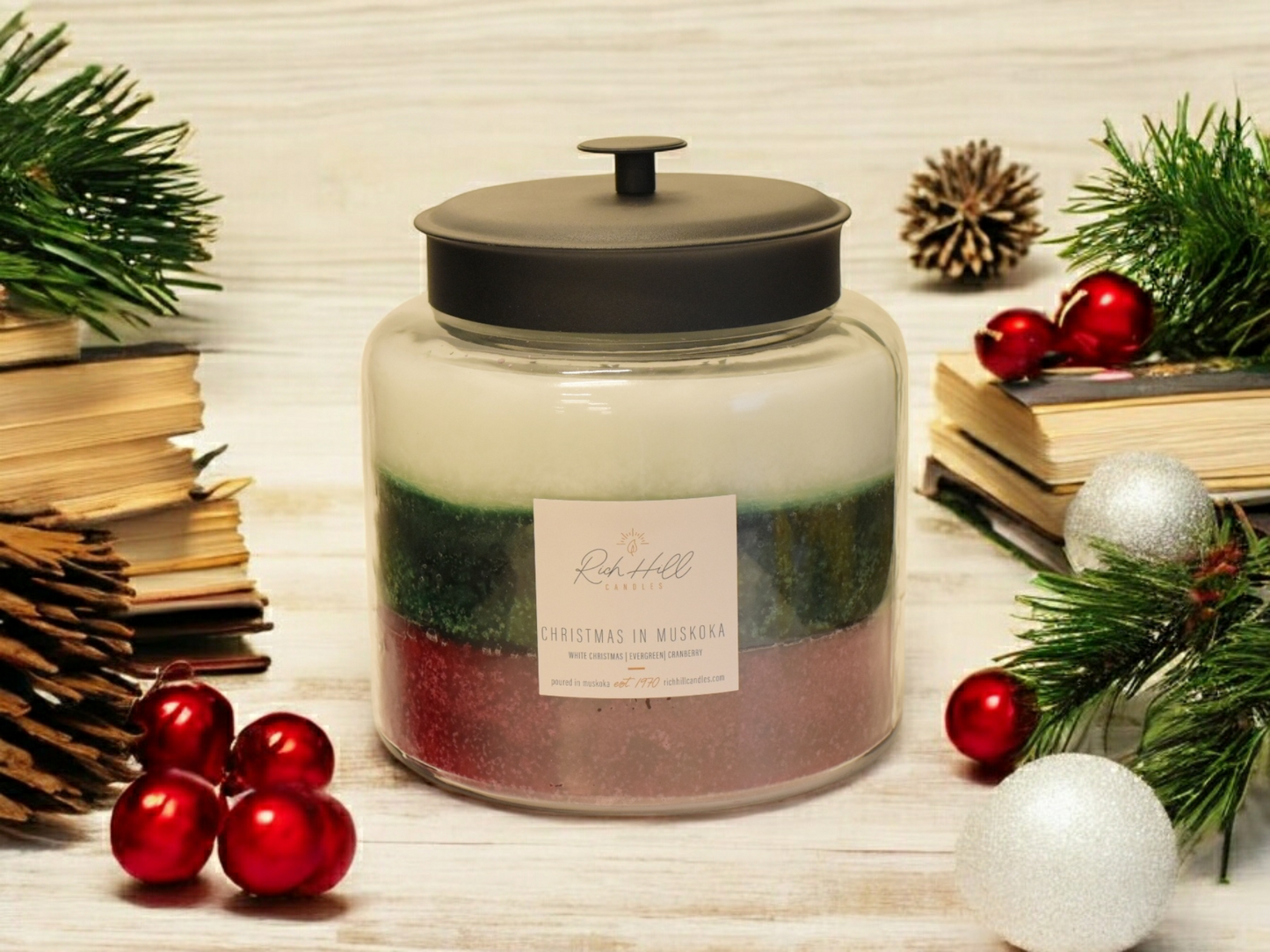 Christmas In Muskoka 3 Layered Scented Jars