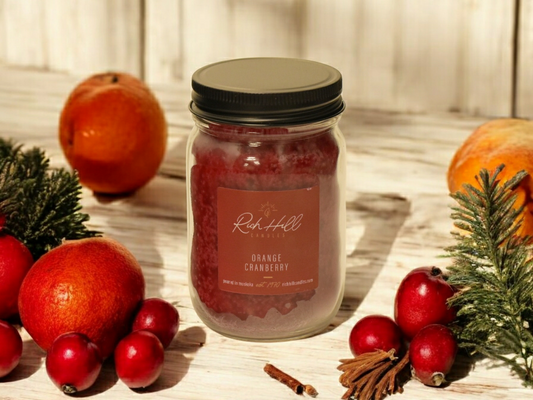 Orange Cranberry Scented Jars