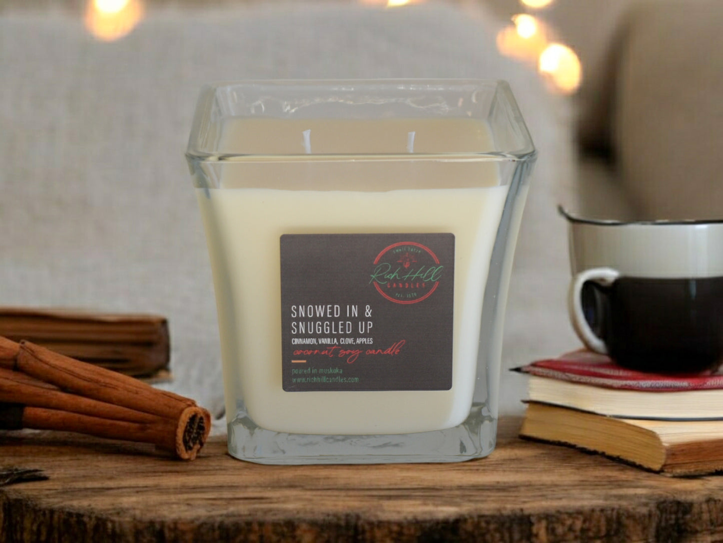 Snowed in & snuggled up Coconut Soy Scented Jars