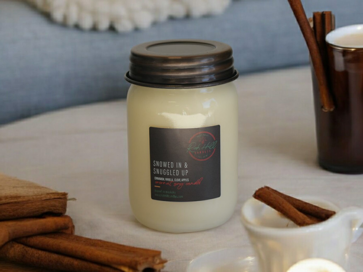 Snowed in & snuggled up Coconut Soy Scented Jars