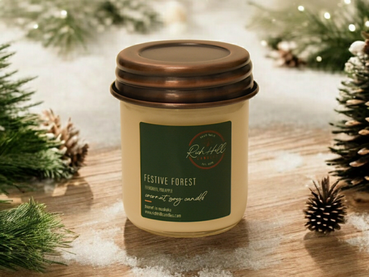 Festive Forest Scented Coconut Soy Jars