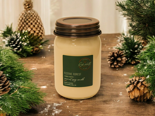 Festive Forest Scented Coconut Soy Jars